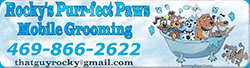 mobile dog grooming footer signage